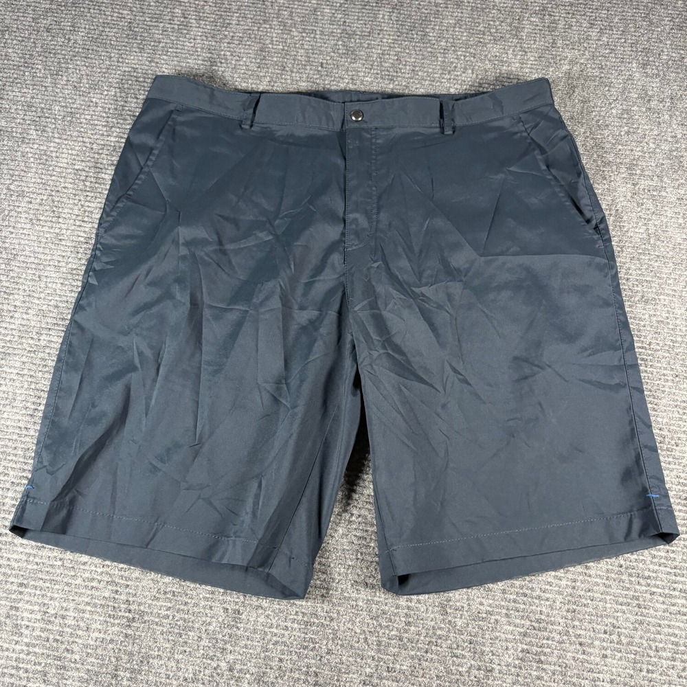 Calvin Klein Golf Shorts Mens 38 Navy Blue Excellent Performance Flat Front